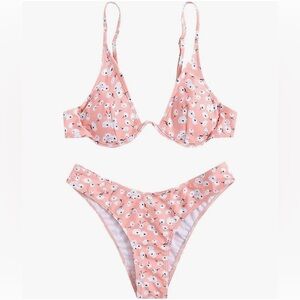 Floral Pink Bikini Set